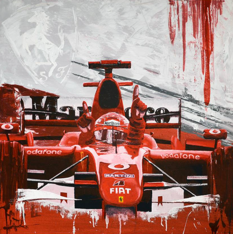 Illustration for article titled The most iconic race cars in history captured in beautiful paintings